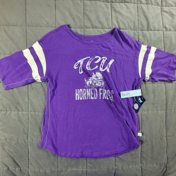Touch Stadium By Alyssa Milano Womens XL Purple Shirt TCU Horned Frogs - Picture 1 of 11